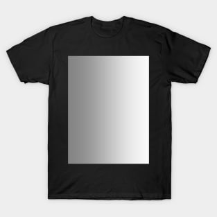 Gray to White Vertical Linear Gradient T-Shirt